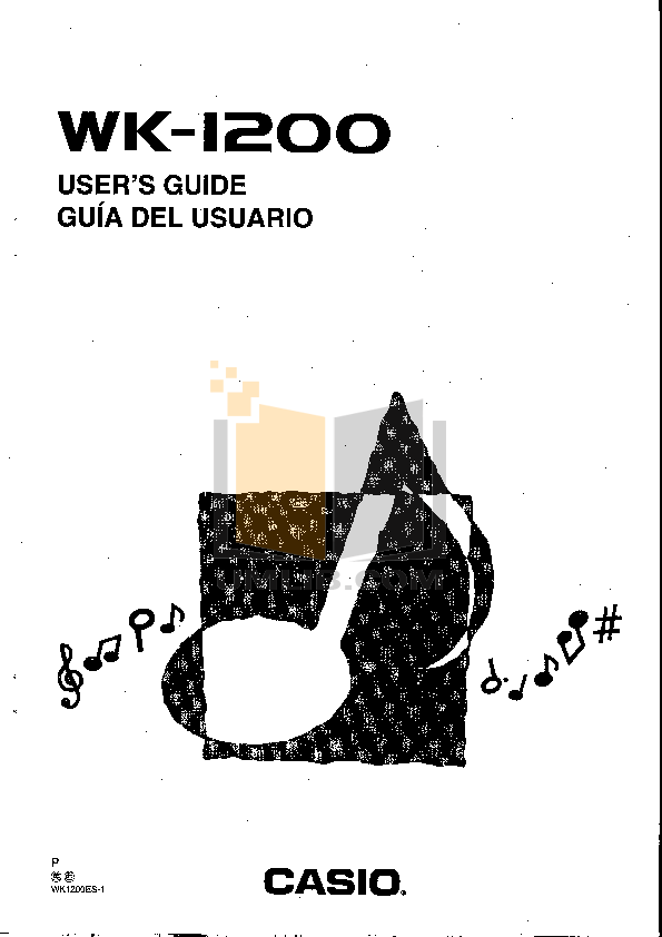 PDF manual for Casio Music Keyboard WK1800